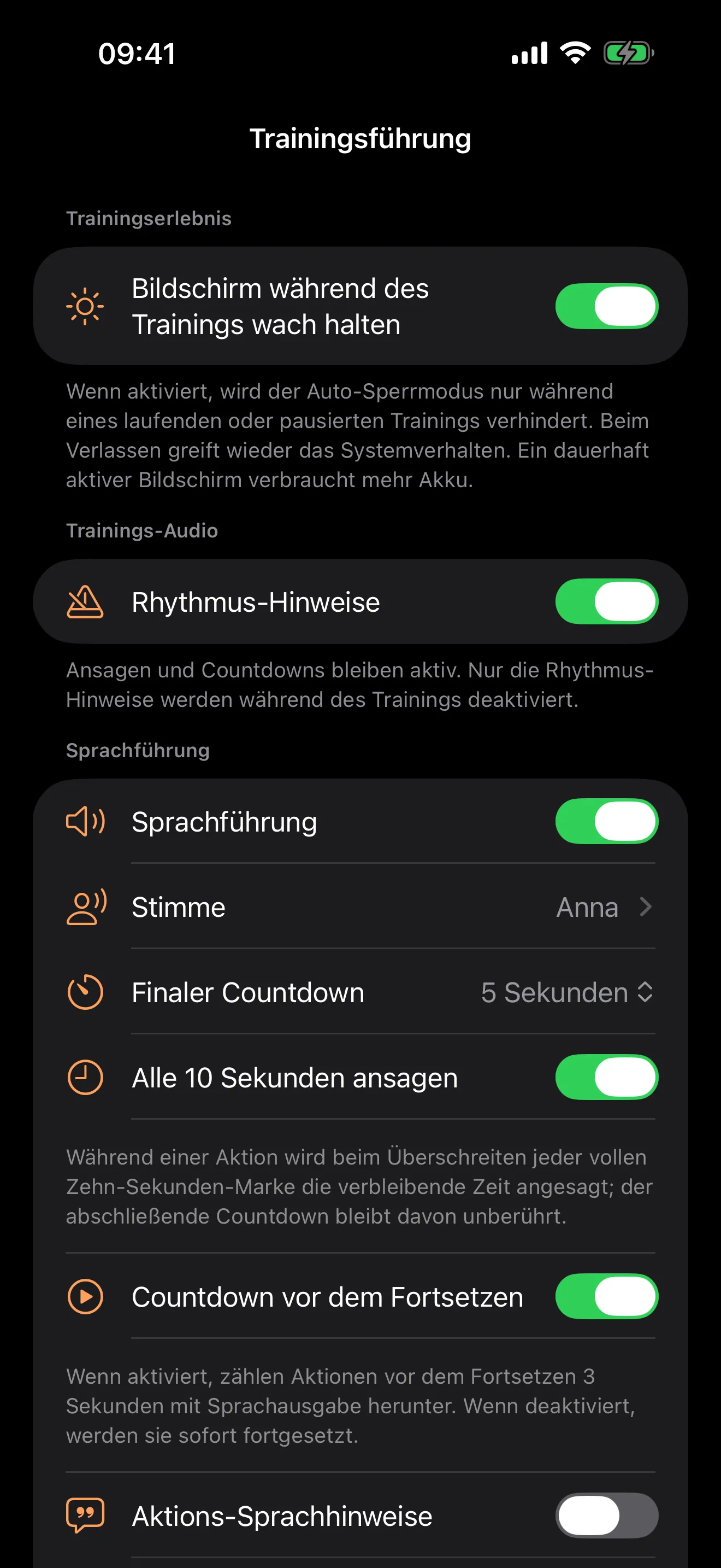 Hör nur, was du brauchst.